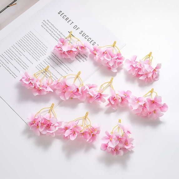 YIKA Festival Decorations Simulation Flower Head Plastics Flower Head Decoration DIY Handmade Fake Flower Material Simulation Flower Decoration Bouquets Decoration
