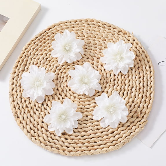 YIKA Festival Decorations Simulation Flower Head Silk Flower Head Decoration DIY Handmade Fake Flower Material Simulation Flower Decoration Bouquets Decoration
