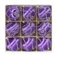 thumbnail image 1 of YIKA Flocking Christmas Balls 9 Christmas Tree Ornaments With Red Painteds Velvet Balls, 1 of 6