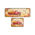 thumbnail image 1 of YIKA Halloween Decoration Fall Pumpkin Maple Leaf Floor Mat Two Piece Set Halloween Thanksgiving Decorative Floor Mat Bathroom Kitchen Mat Porch Carpet Long Strip Foot Mat Entrance Mat, 1 of 6