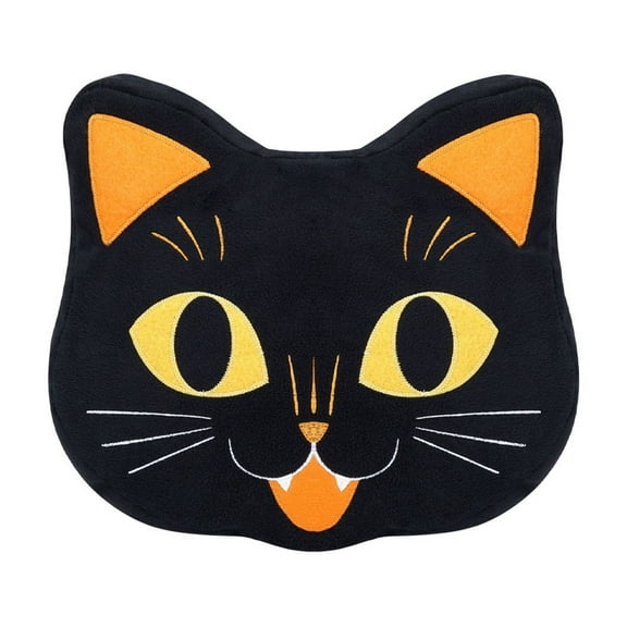 YIKA Halloween Decoration Halloween Black Cats Shaped Throw Pillow Designed As A Decorative Pillow For Halloween Decorations For Home Bedroom Sofa Decoration Halloween Ornaments