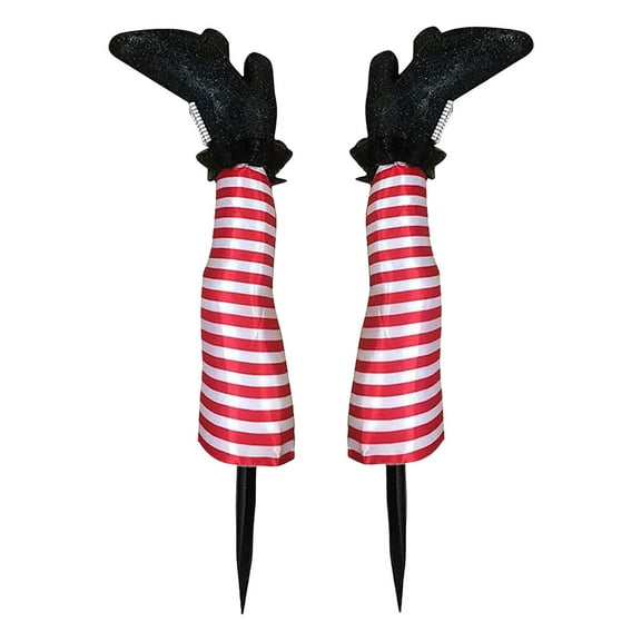 YIKA Halloween Decoration Halloween Decoration Prosthetic Witch Leg Garden Decorations Halloween Ornaments