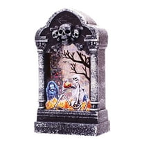 YIKA Halloween Decoration Halloween Decoration Tombstone Lamp Trick Small Gift Ghost House Decoration LED Night Light Halloween Ornaments