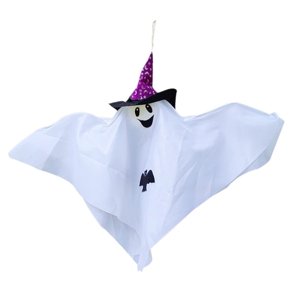 YIKA Halloween Decoration Halloween Decorations Folding Ghost Festival Decorative Supplies Props Hanging Halloween Ghost Hangers Paper Drifting Ghosts Halloween Ornaments