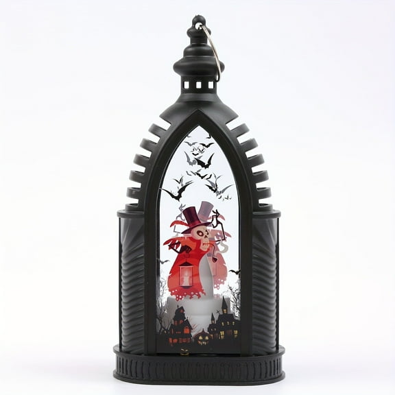YIKA Halloween Decoration Halloween Decorative Pumpkin Lantern Halloween Pumpkin Skeleton Decorative Lantern With LED Light LED Pumpkin Skeleton Witch Lamp For Hanging Halloween Ornaments