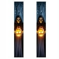 thumbnail image 1 of YIKA Halloween Decoration Halloween Door Curtain Couplet Hanging Pumpkin Ghost Skeleton Party Decoration Props Porch Decorations For The Ultimate Halloween Party Halloween Ornaments, 1 of 7
