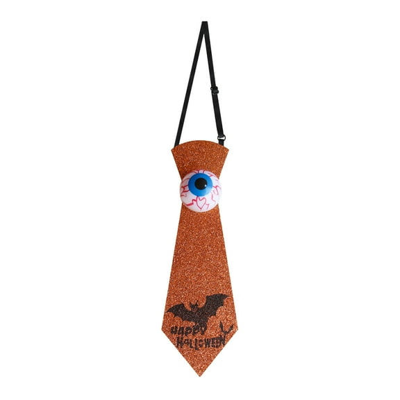 YIKA Halloween Decoration Halloween Glowing Eyeball Tie Children Adult Masquerade Dress Up Gold Powder Bow Tie Props Wholesale Halloween Ornaments
