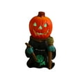 thumbnail image 1 of YIKA Halloween Decoration Halloween LED Lights Pumpkin Riders Tabletop Ornament Decoration Glowing Small Pumpkin Head Ghost Resin Yard Decoration Halloween Ornaments, 1 of 6