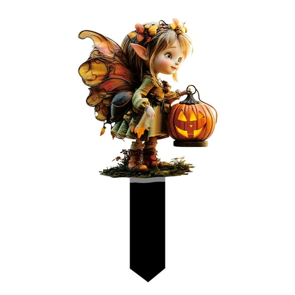 YIKA Halloween Decoration Halloween Pumpkin House Decoration 2D Acrylic Outdoor Garden Gardening Decoration Halloween Ornaments