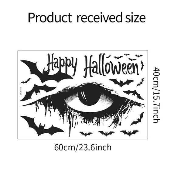 YIKA Halloween Decoration Halloween Scary Eyes Bedroom Living Room Background Decorative Wall Stickers Halloween Ornaments