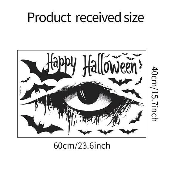 YIKA Halloween Decoration Halloween Scary Eyes Bedroom Living Room Background Decorative Wall Stickers Halloween Ornaments