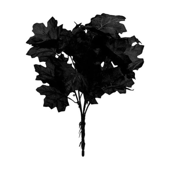 YIKA Halloween Decoration Home Decorations Fall Decor Artificial Silk Maple Leaves Branches Fall Stems Faux Maple Leaves For Wedding Bouquet Table Indoor Outdoor Fall Holiday Decor