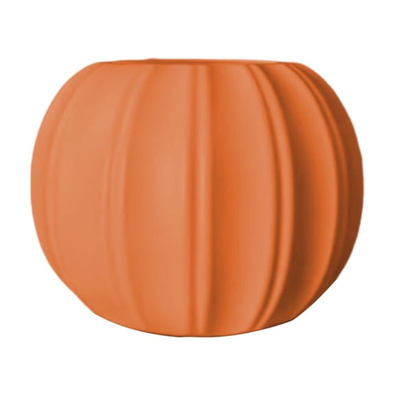 YIKA Halloween Decoration Originality Plastic Flower Pot Imitation Pumpkin Shape Decoration Vase Festive Dress Material Two Halves Splicing F3Halloween Yard Decor