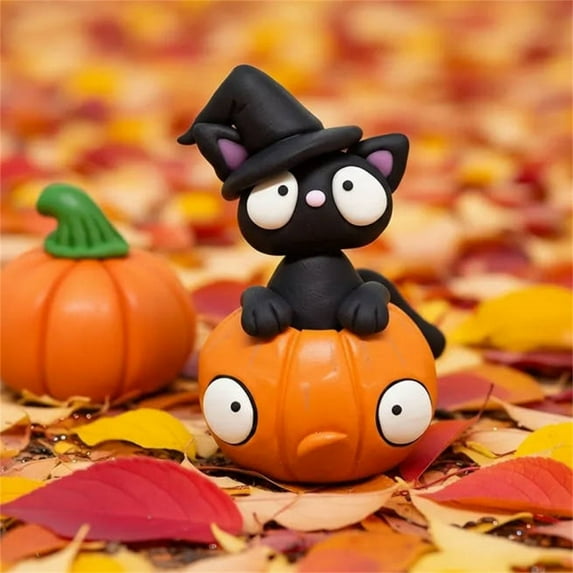 YIKA Halloween Decorations Witch Ornaments In Pumpkin Statues On Halloween And Thanksgiving. Halloween Decor Indoor Multicolor