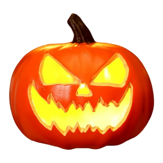YIKA Halloween Pumpkin LED Light Lamp - Creat Lantern Horror Props, Halloween Pumpkins Decor for Indoor & Outdoor Halloween Decoration