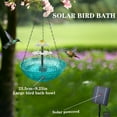 thumbnail image 1 of YIKA Hanging Bath - Bath Bowl With Solar Pump - Mount Metal Bath Bowl Powered By Water Pump For Outdoor Garden - Solar Powered Bird Feeders Outdoor, 1 of 4