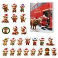 thumbnail image 1 of YIKA Hristmas Cow Advent Calendar 2025 24 Days Of Christmas Advent Calendar Hanging Ornament Christmas Decorations Christmas Decorations Indoor C, 1 of 6