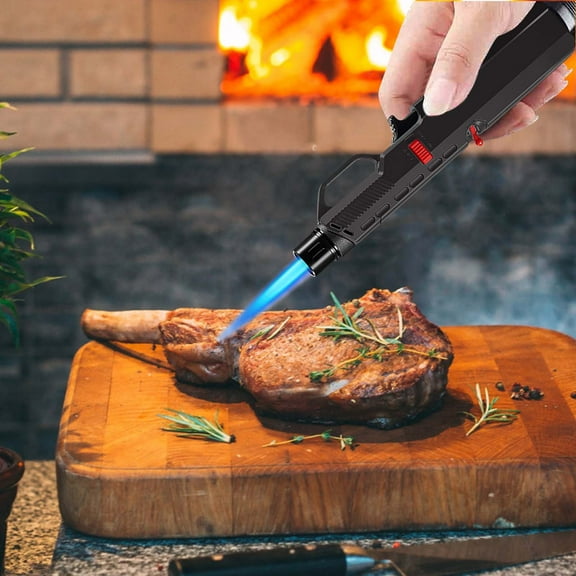 YIKA Igniter Inflatable Lighter Gas Stove Lighter Torch Kitchen Portable Igniter Lighter Black