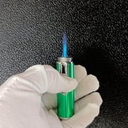 YIKA Lighters Rechargeable Butane Torch Slim Butane Lighter Multipurpose Hand Lighter Green