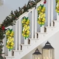 thumbnail image 1 of YIKA Luminous Christmas Staircase Decorations LED Door Hanging Decorations Artificial Christmas Wreaths Suitable For Indoor And Outdoor Railings Or Door Decorations C, 1 of 6
