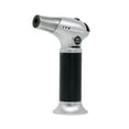 thumbnail image 1 of YIKA Metal Lighter Direct Blast Flameproof Outdoor Barbecue Kitchen Baking Lighter Silver, 1 of 9
