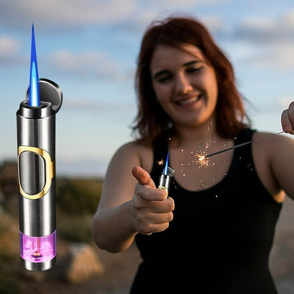 YIKA Metal Lighter Explosion-proof Outdoor Barbecue Kitchen Baking Lighter E