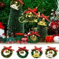 thumbnail image 1 of YIKA Miniature Scene Model Christmas Wreath Pretend Small-Scale Decor For Miniature Scenes Dollhouse Holiday Adornment​ Silver, 1 of 8