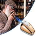 thumbnail image 1 of YIKA Motorcycle Tank Shaped Lighter Labor-saving Rocker Arm Ignition Straight Forward Windproof Lighter Gold, 1 of 6
