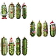 thumbnail image 1 of YIKA Multi Functional Decorative Christmas Tree Pendant Cute Mini Cucumber Christmas Pendant Christmas Decoration B, 1 of 9