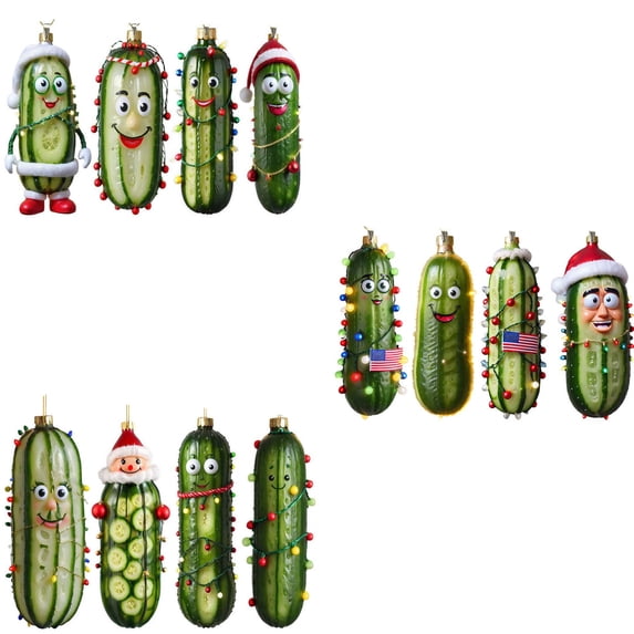 YIKA Multi Functional Decorative Christmas Tree Pendant Cute Mini Cucumber Christmas Pendant Christmas Decoration B