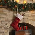 thumbnail image 1 of YIKA Multicolor Christmas Stocking, 15x10.6in Big Xmas Sock for Holiday Decor & Gift Storage – Durable Polyester Design Red, 1 of 6