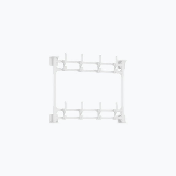 YIKA Multifunctional Punch Free Self Adhesive Hanging Rack Multi Rows Over the Door Hanger Door Clothes Hanger Over Door Towel Rack Wall Mounted Heavy Duty Hook for Kitchen Bathroom Living Room