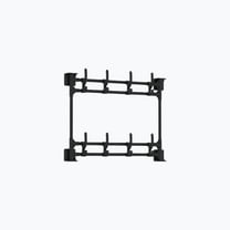 YIKA Multifunctional Punch Free Self Adhesive Hanging Rack Multi Rows Over the Door Hanger Door Clothes Hanger Over Door Towel Rack Wall Mounted Heavy Duty Hook for Kitchen Bathroom Living Room