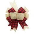 thumbnail image 1 of YIKA Plaid Bow Christmas Wreath Holiday Bowknot DIY Crafts Ornaments For Christmas Tree Topper Wedding Party Decorations Christmas Bows And Ribbons, 1 of 3
