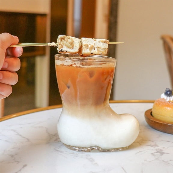 YIKA Quirky Beer Mug Boots Glasses Transparent Drinks Cups Cold Drinks Crystal Shoes Cups Home Kitchen kitchen utensil