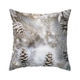thumbnail image 1 of YIKA Santa Claus Christmas Tree Snowflake Elk pillow Christmas Pillow Covers 17.7x17.7 Inches Decorative Pillow Cases With Soft Fabric Hidden Zipper For Home Decor Cushion Throw Pillow D, 1 of 6