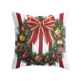 thumbnail image 1 of YIKA Santa Claus Christmas Tree Snowflake Elk pillow Christmas Pillow Covers 17.7x17.7 Inches Decorative Pillow Cases With Soft Fabric Hidden Zipper For Home Decor Cushion Throw Pillow C, 1 of 6