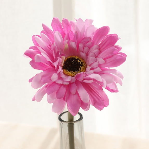YIKA Simulation Flower Chrysanthemum Simulation Flower Home Decoration Table Decoration Fake Flower Simulation Flower Festival Decorations Hot Pink