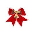 thumbnail image 1 of YIKA Small Bow Bells Christmas Tree Gift Boxes - Faux Hemp Decoration Bows for Tree, Wreath, Stairs & Fireplace Indoor Decor, Gift Wrapping & Party Decorations‌ Christmas Bows And Ribbons, 1 of 6