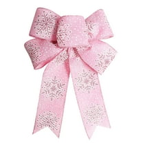 YIKA Snowflake Bow Christmas Decoration - Holiday Festive Accessory for Home Christmas Decor, Party Venue & Gift Topping Christmas Bows And Ribbons