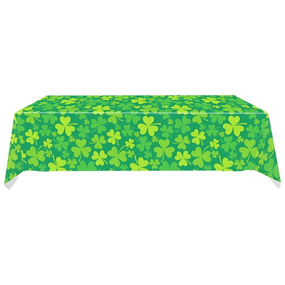 YIKA St. Patrick's Decor Waterproof Tablecloth 54x108 Inches - Perfects For Holiday Party Dinner Decorations