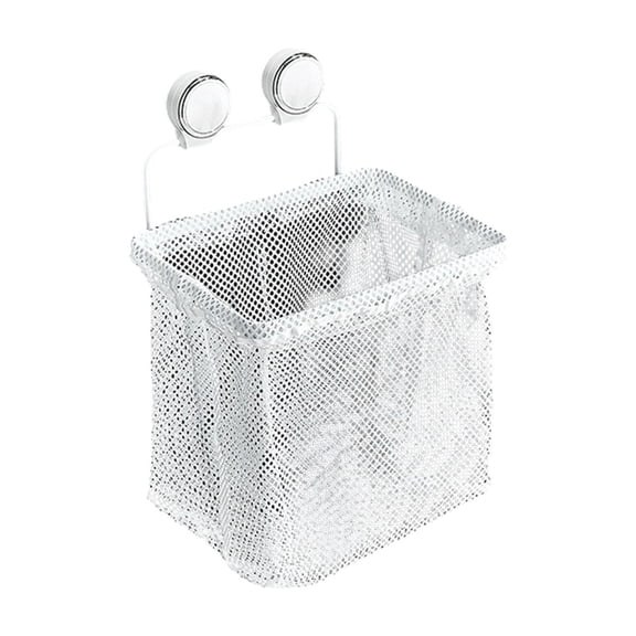 YIKA Suction Cup Dirty Clothes Basket Wall Mounted Non Perforated Foldable Hanging Laundry Hamper Laundry Bag Mesh Laundry Bags Camper Must Haves for Bathroom