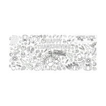 YIKA Thanksgiving Kids Coloring Jumbos Poster Autumns Turkey Pumpkin Decoration Waterproof Background Wallpaper Graffiti Tablecloth A