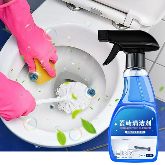 YIKA Toilet Bowl Cleaners Ceramic Tile Cleaner- Bathroom Glass Scale Removal-bathroom Toilet Cleaning-strong Removal 300ml Toilet Cleaning blue