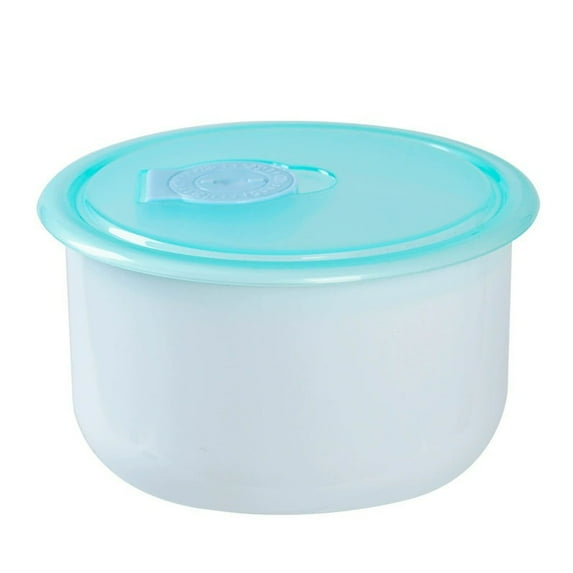 YIKA Tupperware Cheese Dispenser Refrigerator Fruit Flip Lid Butter Block Organiser Ginger Garlic Spice Storage Container Kitchen Storage Blue