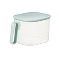 thumbnail image 1 of YIKA Tupperware Container 2.4 Liter Refrigerator Storage Box With Lid Transparent Large Capacity Storage Box Fruit And Vegetable Storage Box Fresh Keeping Box Food Grade Vegetable Mint Green, 1 of 6