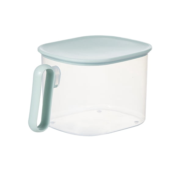 YIKA Tupperware Container 2.4 Liter Refrigerator Storage Box With Lid Transparent Large Capacity Storage Box Fruit And Vegetable Storage Box Fresh Keeping Box Food Grade Vegetable Mint Green