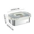 thumbnail image 1 of YIKA Tupperware Container 304 Fresh-keeping Box Stainless Steel Sealed Jar Lunch Box Fruit And Vegetable Sealed Bento Lunch Box Kitchen Storage D, 1 of 9