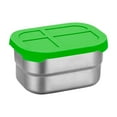 thumbnail image 1 of YIKA Tupperware Container 304 Stainless Steel Crispers Bento For Dipping Dishs 230ml Kitchen Storage Green, 1 of 5