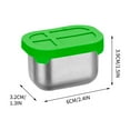 thumbnail image 1 of YIKA Tupperware Container 304 Stainless Steel Crispers Bento For Dipping Dishs Kitchen Storage Green, 1 of 5